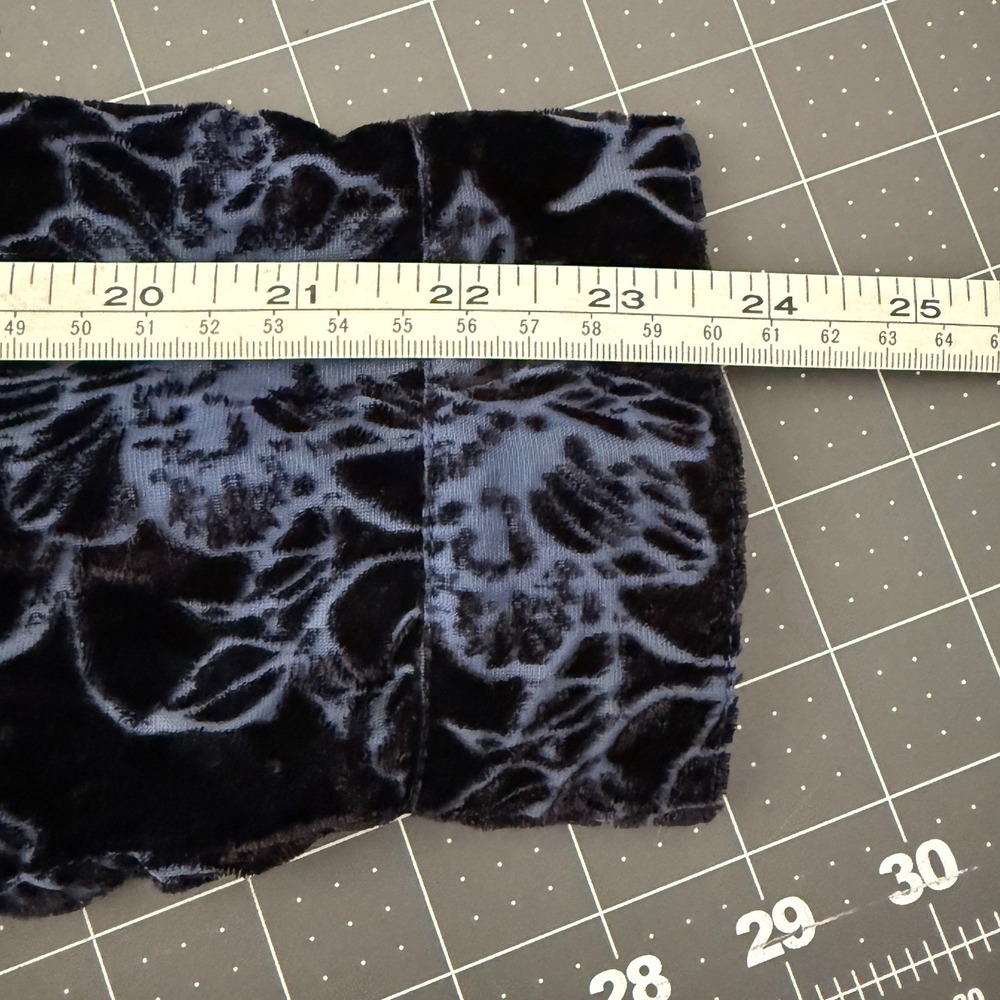 Torrid 0 Large Velvet Burnout Dark‎ Floral Whimsigoth Career Dark Romantic Goth - Picture 6 of 8